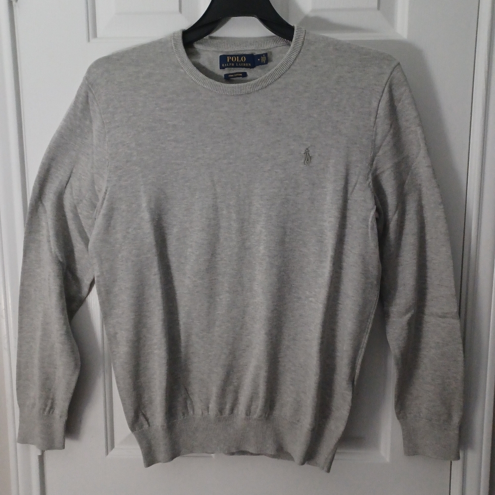 Ralph Lauren Andover Crew Neck Pima Cotton sweater Men's Sz M - Picture 3 of 5